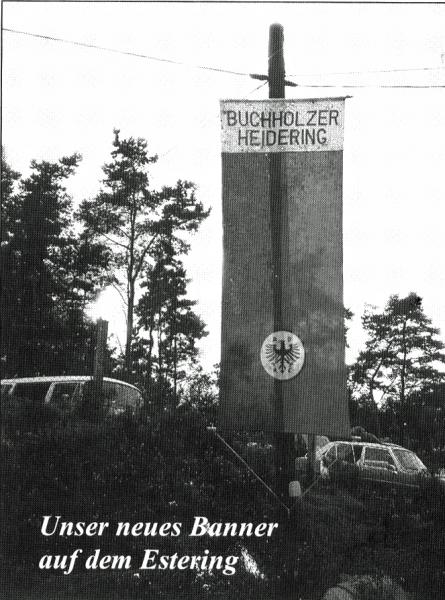 Das AC Buchholzer Heidering Banner auf dem Estering